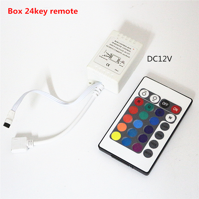 24 44 Sleutels Mini LED IR RGB Afstandsbediening DC5V 12 V 24 V draadloze IR Remote Dimmer voor 2835 3014 3528 5050 RGB LED Strip licht
