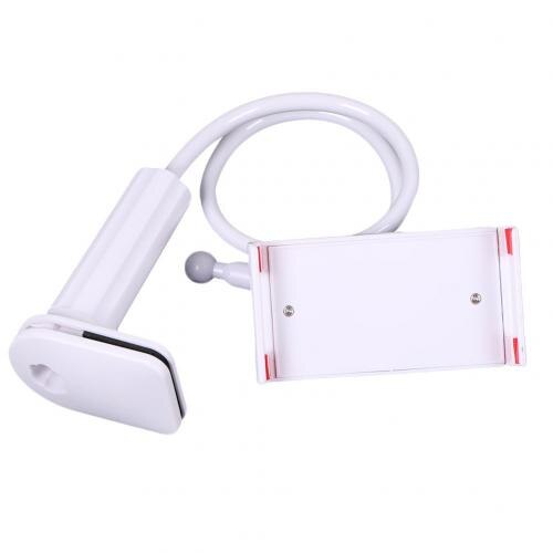 Guitar Playing Long Arm Mobile Phone Clip Holder Bracket Lyric Viewing Tool: White