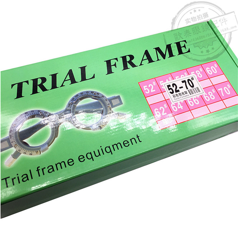 Kleurrijke Plastic Optische Glazen Lens Trial Frame Optometrie Opticien Apparatuur 52Mm-70Mm Lenzenvloeistof Accessoires