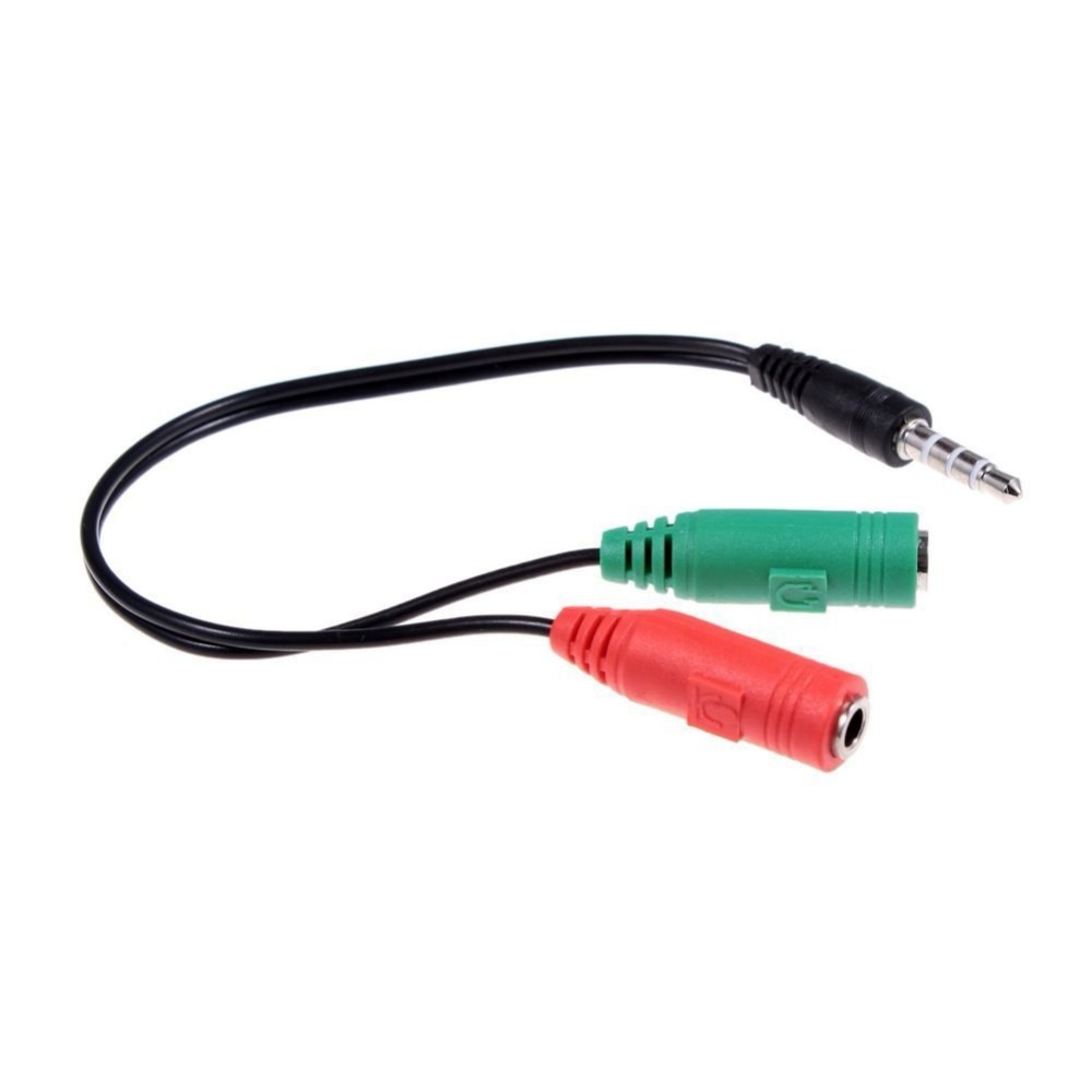 Splitter Hoofdtelefoon jack 3.5mm Stereo Audio Y-Splitter 2 Vrouw 1 Man Kabel Adapter microfoon plug voor Oortelefoon