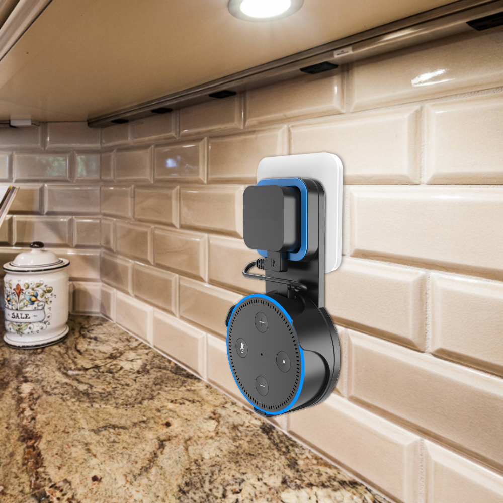 Support mural sportlink pour alexa echo dot 2nde génération et autres assistants vocaux ronds
