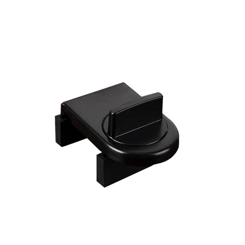 6 x 4 x 2.4 cm vindustopper i aluminiumslegering klemsikringslås tyverisikring ingen verktøy trengs ikke til vinylvinduer: Lysegrå