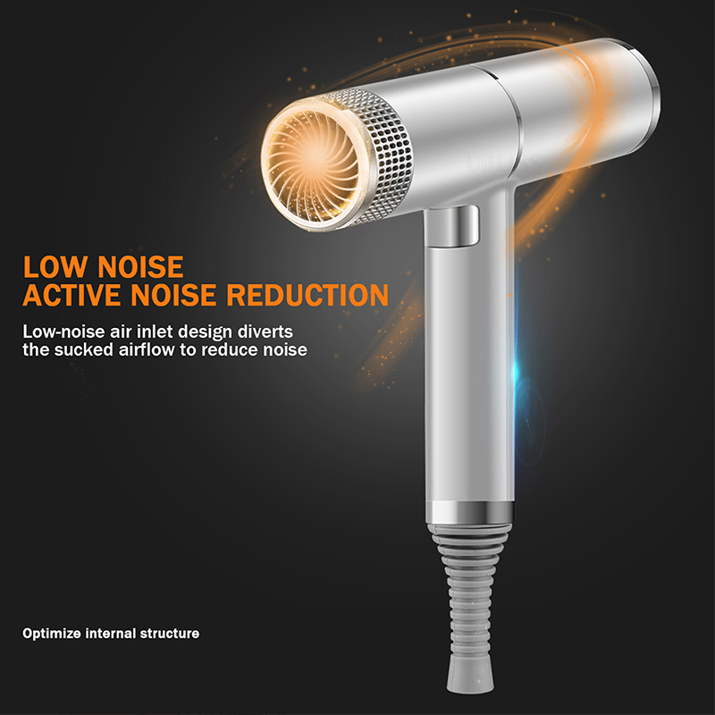 Portable and cold air ultra quiet negative ion hair dryer 700W high speed motor powerful hair dryer