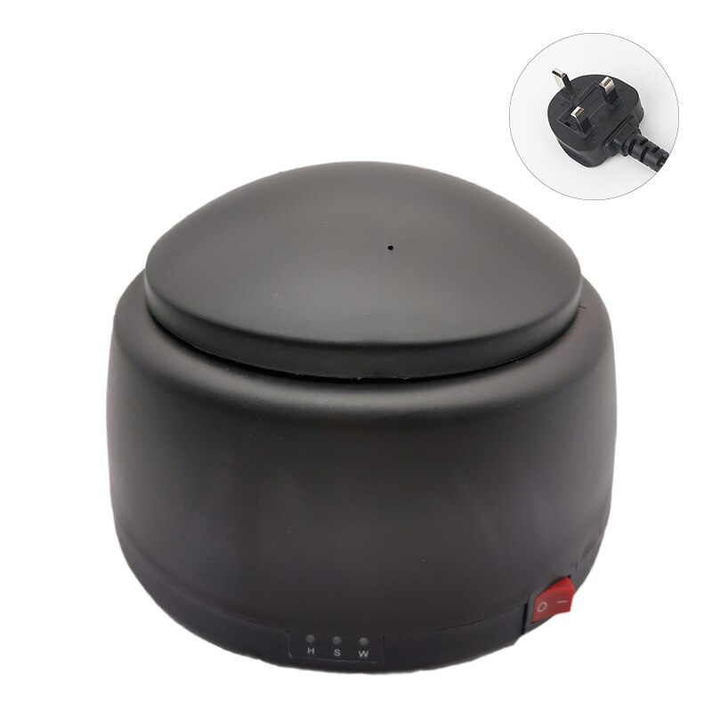 36W Electric Steam Nail Polish Remover UV LED Nail Gel Nail Remover Machine Portable Home Steam Off Nail Steamer: Black UK plug