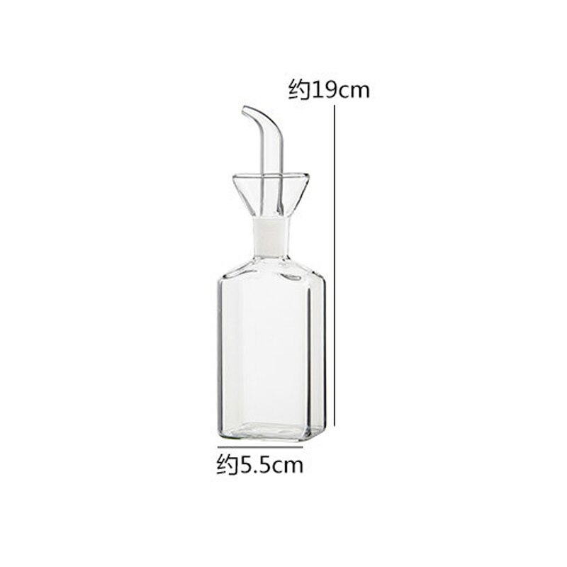 High Borosilicate Oil Bottle Vinegar Glass Oil Pot Household Leak-proof Mixing Bottle Bottle Kitchen Soy Pot Oil Tank: 250ml
