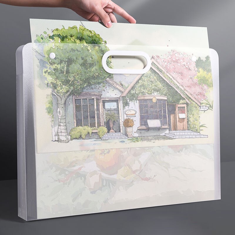 Drawing Paper Drawing Bag Storage Works Favorites Children's Drawing Storage Bag Painting Drawings Art Album