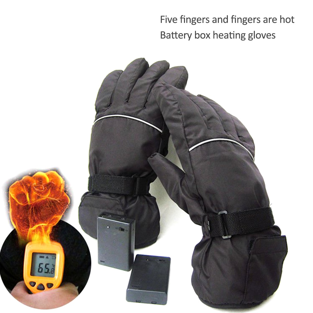 Elektrische Verwarmde Winter ski Handschoenen 3 Niveaus Temperatuur Hand Controle Warmer voor Skiën Fietsen Paardrijden Verwarming Warme Handschoen