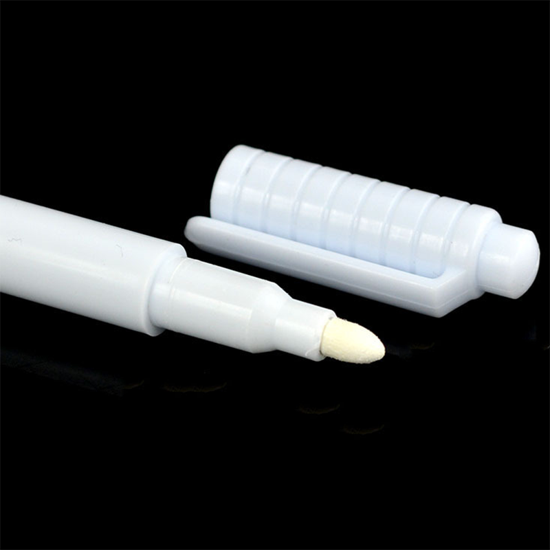 3pcs White Liquid Erase Chalk Pens Convenient Removable Marking Pens for Wall Sticker Glass Windows Blackboard Office Stationery