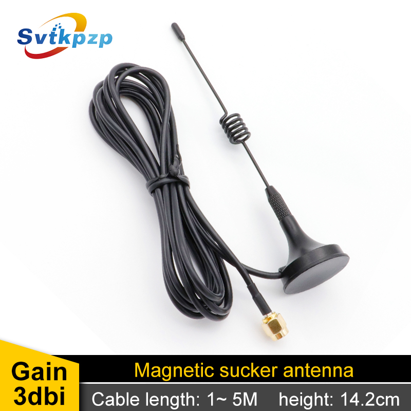 433MHz Antenna SMA Male Connector Universal Antennas for Car/Machine/Smart Home Signal Amplifier with Extension Cable