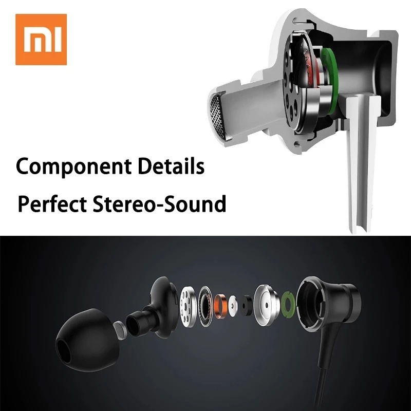 Xiaomi-piston 3-auriculares internos con micrófono, auriculares de 3,5mm, nueva versión para Mi 9 Note 10 Pad 4 MP4 MP3 PC, teléfono móvil Original