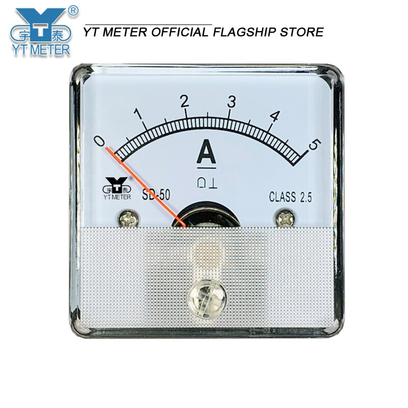 Sd50-a direct current meter direct current meter direct current through dc1a 2A 2A 3A 5A 10A 15A 20A pointer ammeter 45mm pointe