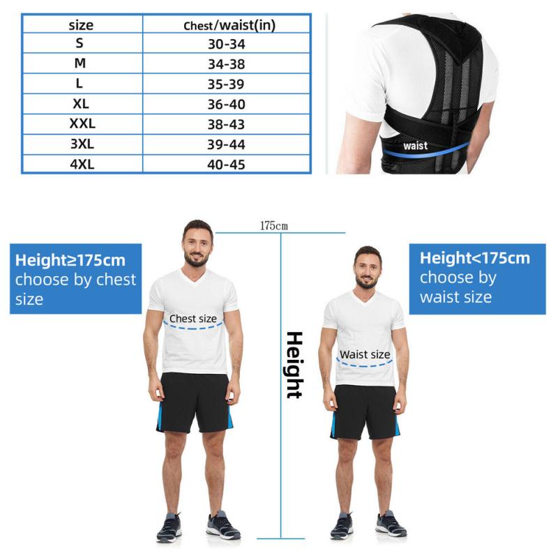 Mannen En Vrouwen Houding Corrector Scoliose Terug Brace Wervelkolom Corset Riem Schouder Therapie Ondersteuning Slechte Houding Correctie Riem