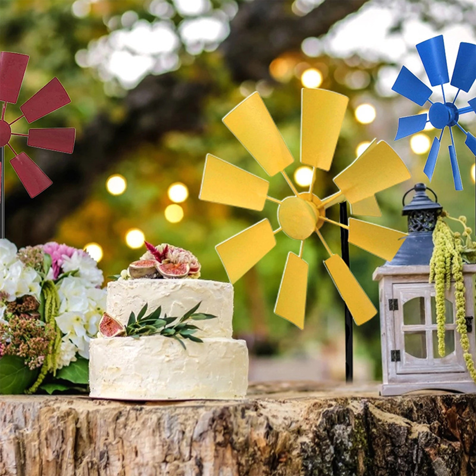 Lawn Pinwheels Wind Spinners Garden Courtyard Decor Windmill Pinwheel Wind Spinner Outdoor Terrace Patio Lawn Ornament