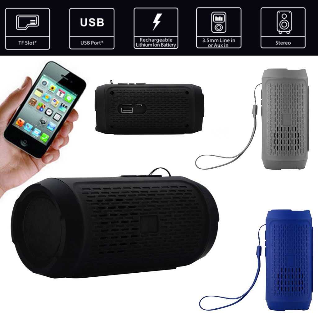 Draagbare Draadloze Mini Bluetooth Speaker Stereo SD Card FM Speaker voor Smartphone Tablet 7.1