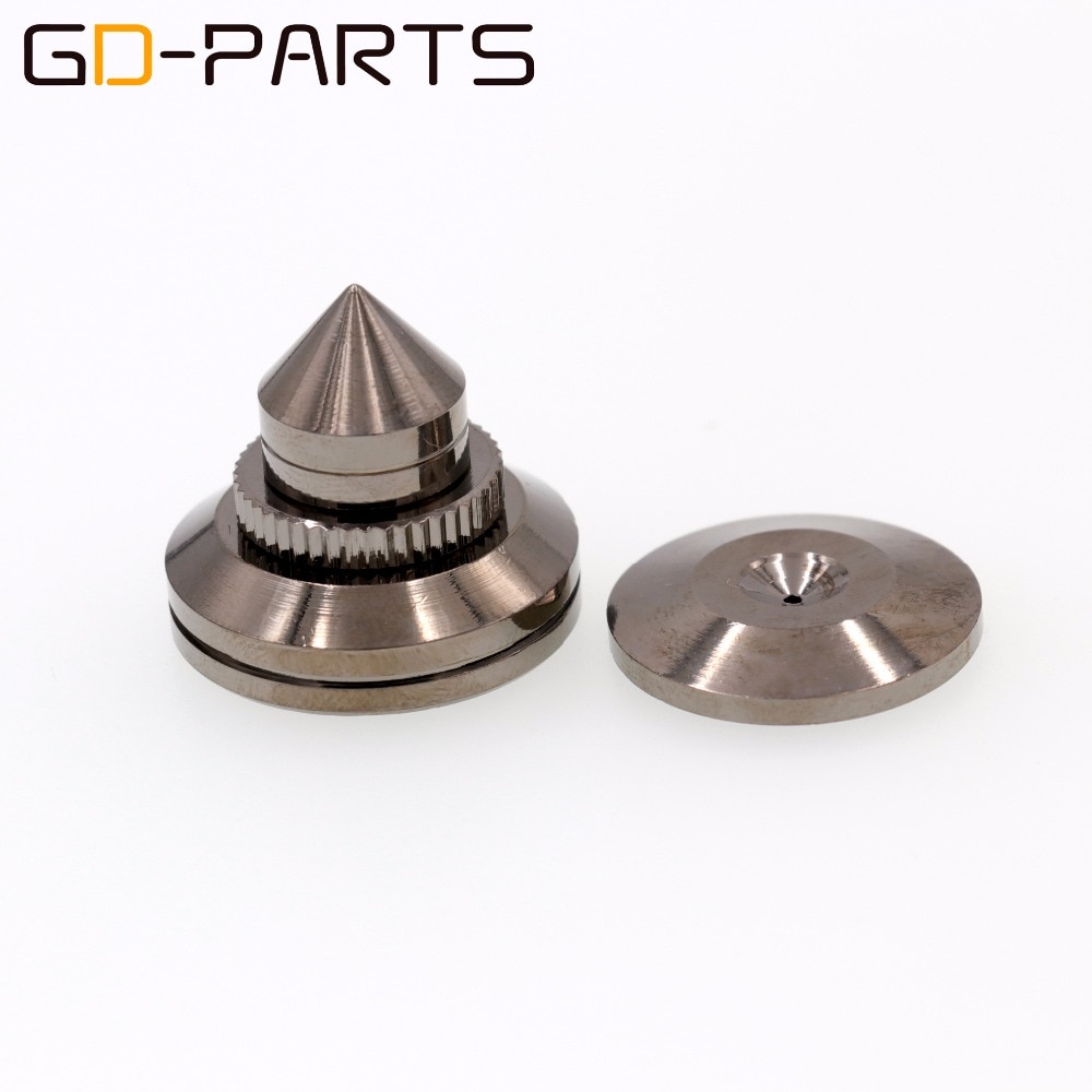28x25mm Brass Speaker AMP Isolation Spikes Vibration Cone Hifi Turntable AMP CD DAC Recorder Stand Feet Pads Floor Base Set of 4