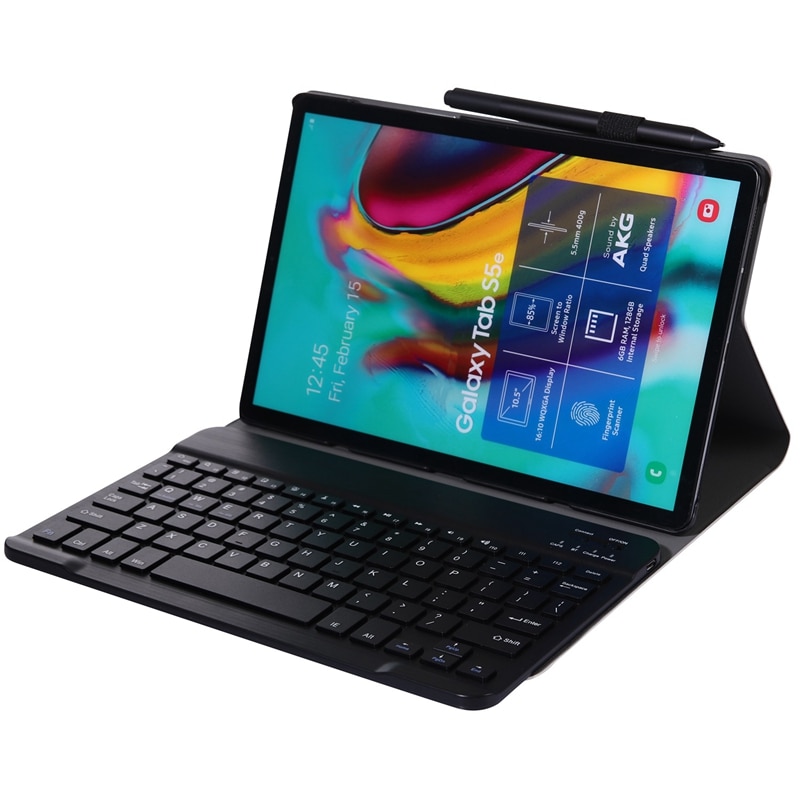 Case Keyboard for Samsung Galaxy Tab S5E 10.5 Sm-T720 Sm-T725 T720 T725 Case for Samsung Tab S5E Keyboard Cover (Black)