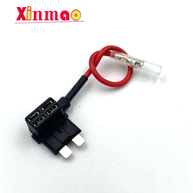 12V Mini Kleine Medium Size Auto Zekeringhouder Add-A-Circuit Tap Adapter Met 10A Micro Mini standaard Atm Blade Zekering: R Medium