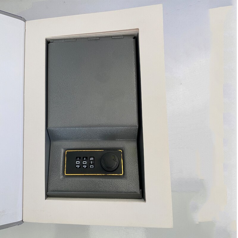 Caja de seguridad oculta tipo libro, Libro Secreto de , simulación de Metal y acero, estilo clásico, tamaño M