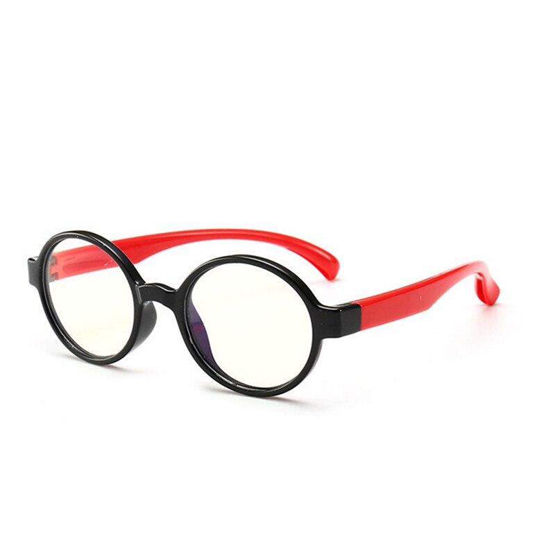 Iboode Kids Bril Bril Bril TR90 Frame Eyewear Kids UV400 Jongen Meisjes Leuke Cool Bril Voor Kinderen Jongens Meisjes: Black Red