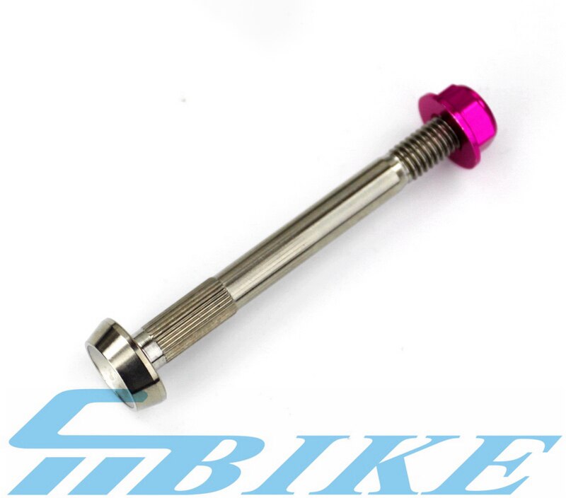 TWTOPSE Pro 10g Titanium Bicycle Rear Shocks Bolts For Brompton Bike Durable Aluminum Alloy Nuts Suspension Block Bolt Parts: Pink Rear Shocks