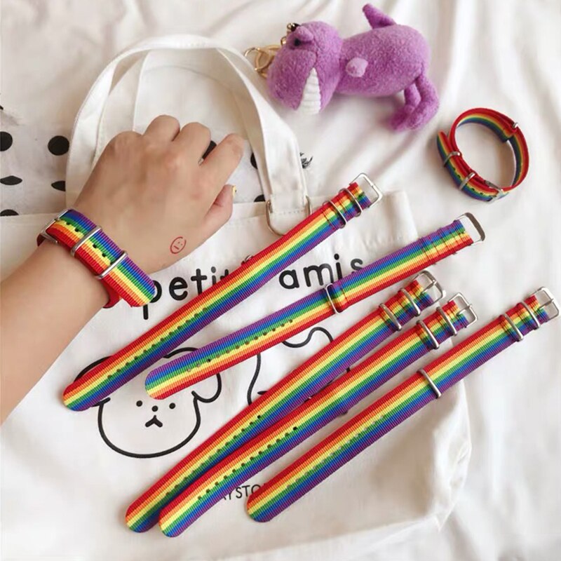 unisex-Armbinde Ich bin trendigen regenbogen-suchen für paare – schlicht, elegant, mehrfarbig, geflochten, Ideal für geburtstage.
