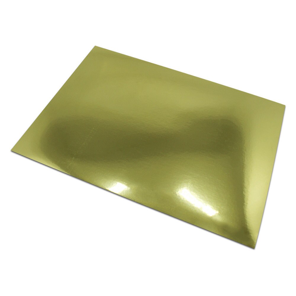 30pcs/lot Retail Gold / Silver Self Adhesive PET Material Label Sticker Printing Paper Blank Glossy / Wire Drawing PET Paper: Glossy Gold