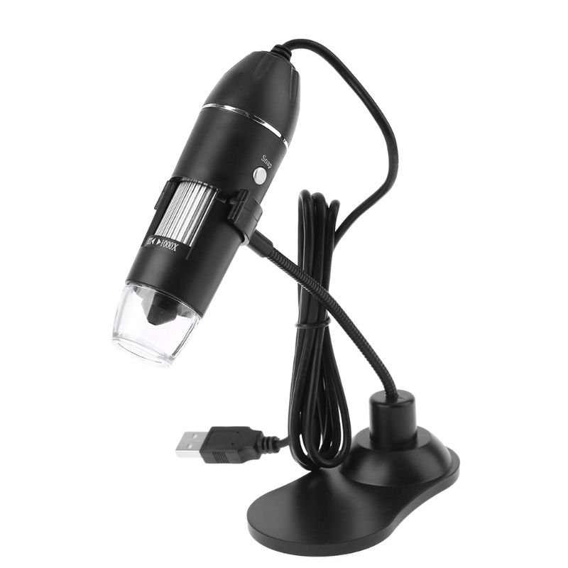 Digital USB Microscope 1000X Magnifier Protable Endoscope Microscope with Stand