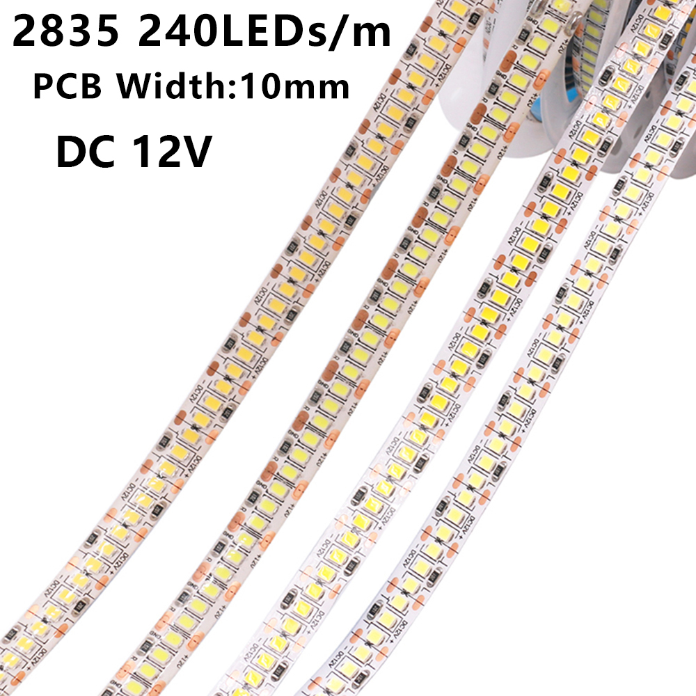 5M 10M LED-Lichtleisten 12V 24V SMD 2835 120 240LEDs/m Heimlampenstreifen Flexibles LED-Bandband Weiche Lampenleiste 3000K 4000K 6000K: Rot / Blau