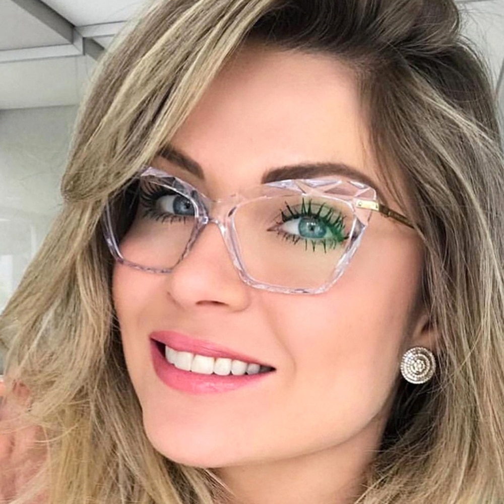 Mulher olho de gato anti azul óculos de luz olho de gato preto quadro azul luz bloqueando computador óculos femininos