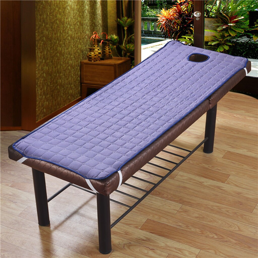 Matelas de Table de Massage SPA | Linge de lit, housse de matelas pour Salon de beauté avec trous de visage, lits adaptés à 75x28 pouces: Smoky Purple as des