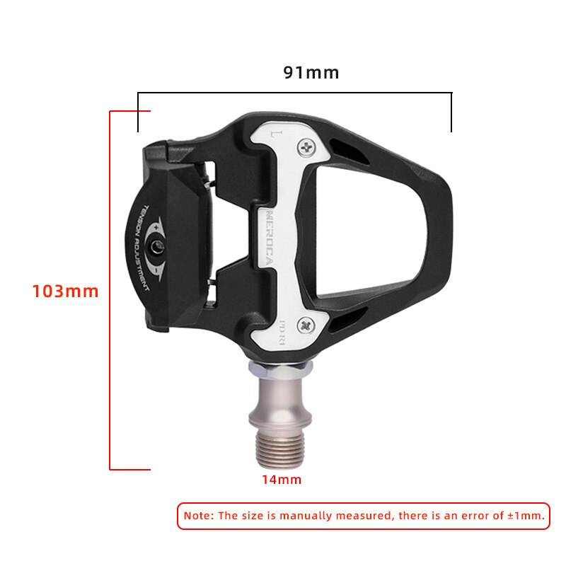 MEROCA Bike Lock Pedal Bicycle Self-Locking Pedal With Sealed Bearings Lock Piece For SPD System Road Bike Ultra-Light Pedal