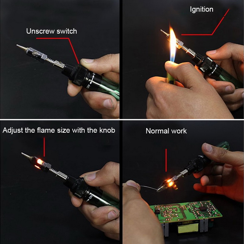 1300 Celsius Butaangas Iron Cordless Butaan Tip Tool Welding Pen Brander Blow Torch Gas Solderen Lassen Soldeerbouten