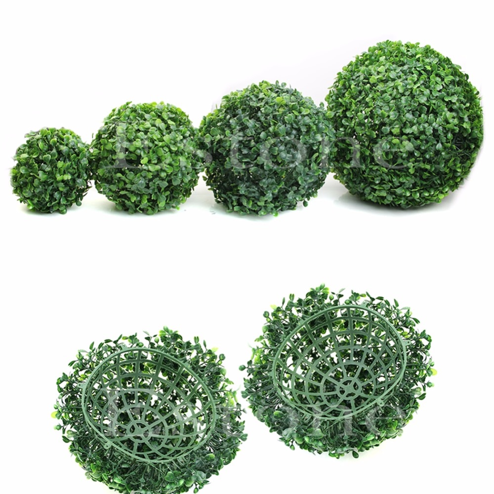 Discount !! Artificial Plant Ball Tree Boxwood Wedding Event Home Outdo ation