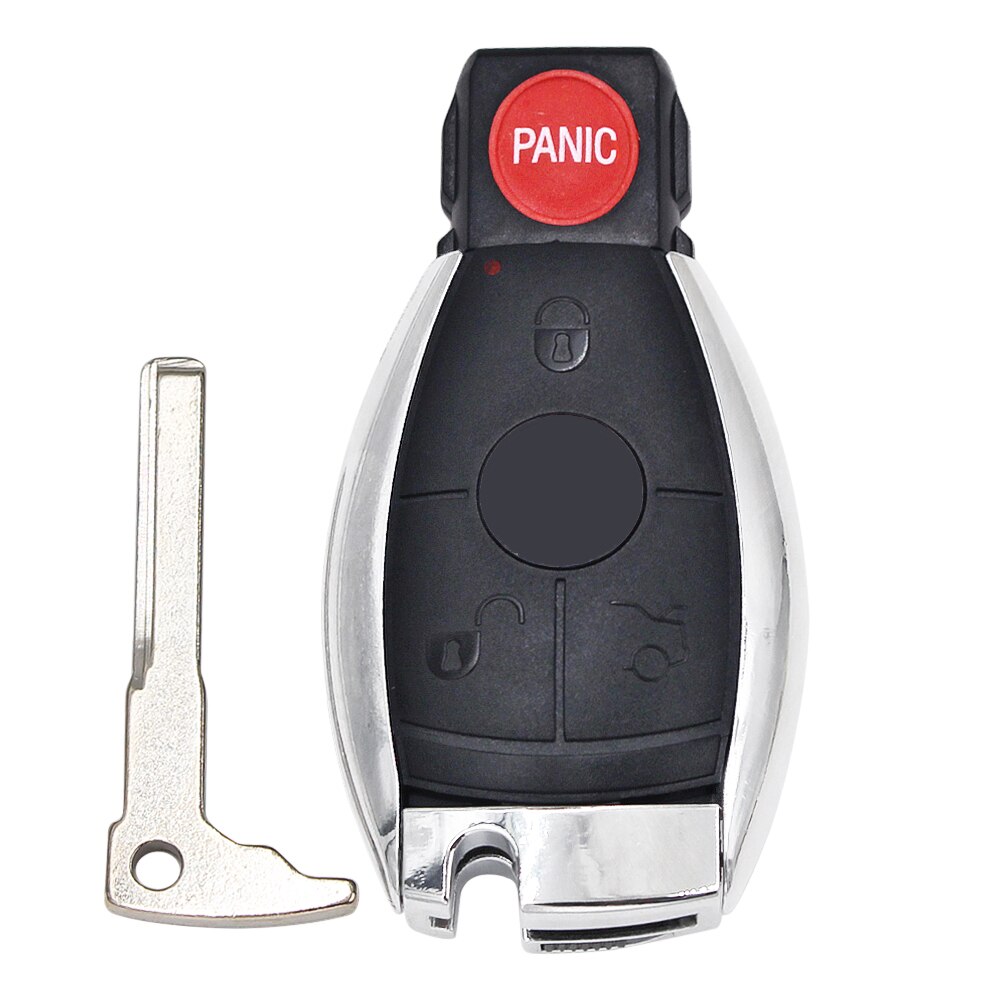 3/4 Button Smart Key Shell for Mercedes Benz W211 A C E G S R SL ML GML CL GL CLS CLA CLK SLK GLK with Battery Holder Small Key