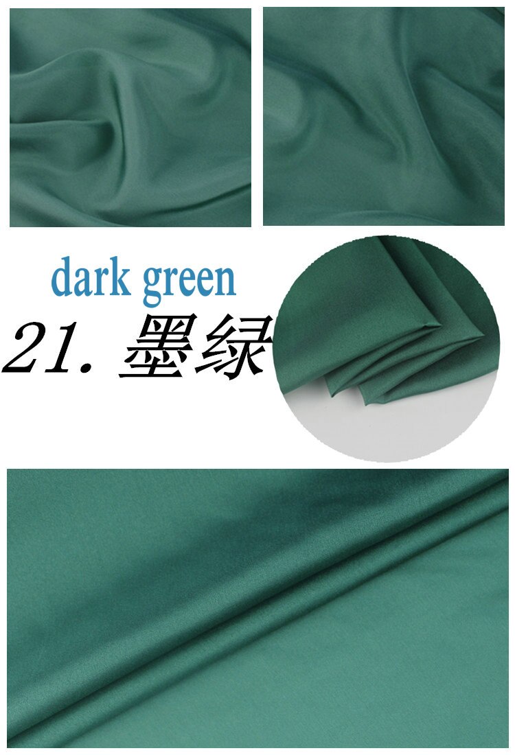 100% zijde habutai stof gebruik habotai zijden voering 8 m/m habutai breedte 110 cm H1BS15: 21 dark green