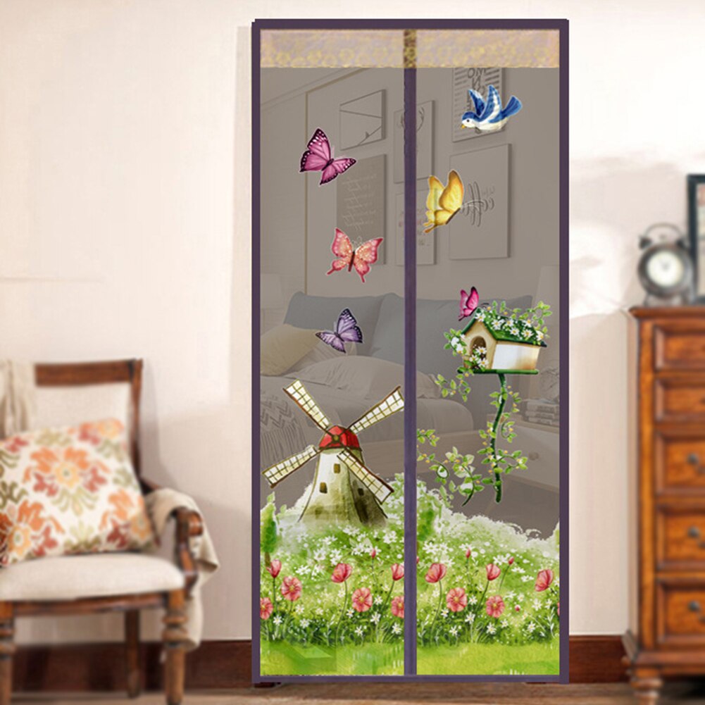 ¡Novedad! Cortina mágica de malla para puerta, mosquitera magnética con cierre magnético para insectos, mosquitera, mosquitera, cortina para puerta protectora de cocina para dormitorio, antiinsectos y moscas