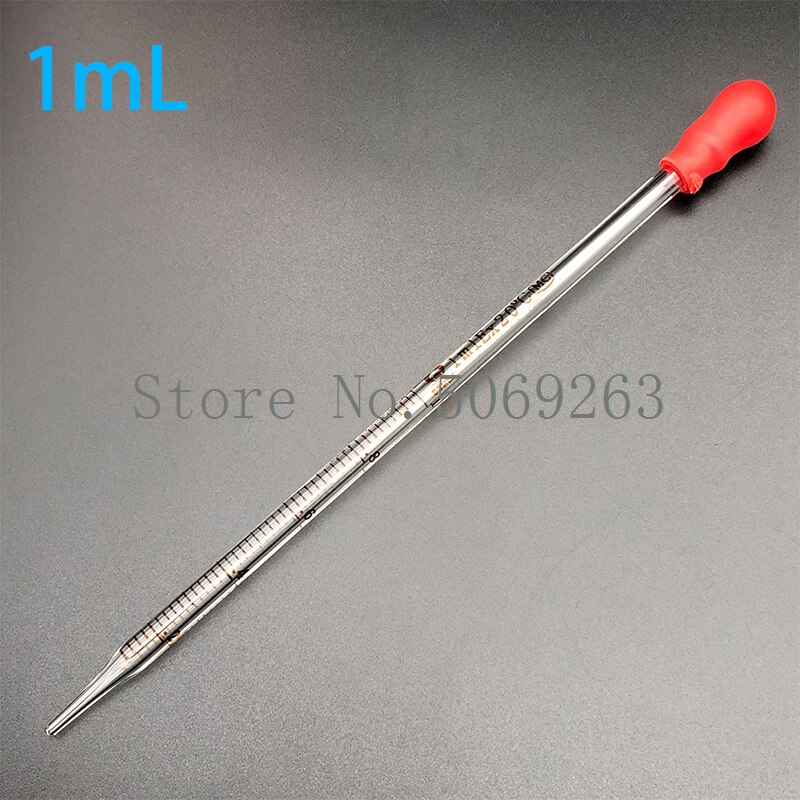 30pcs/lot Glass Gel Head Graduated Dropper Transfer Pipette Suction Pipet Big Blue Bulb Glass Dropper