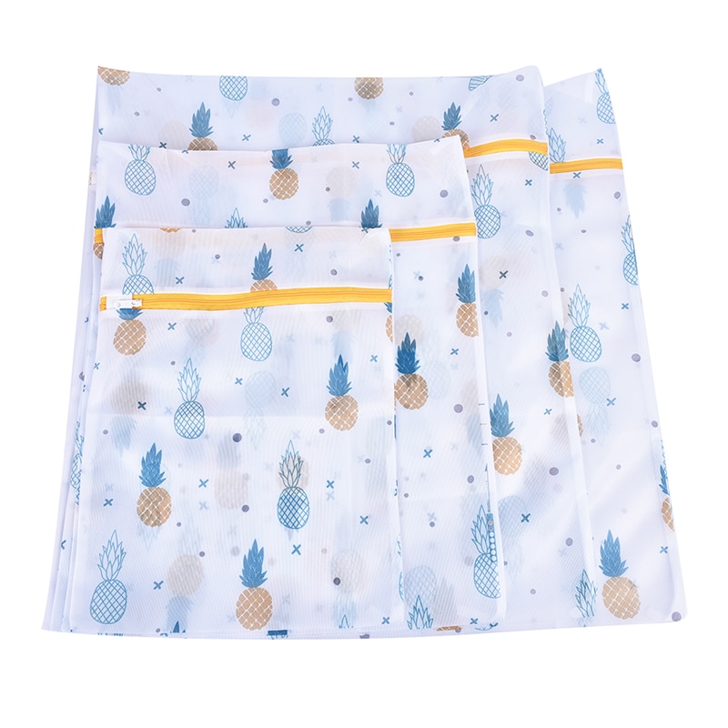 Zippered Mesh Laundry Bag Polyester Washing Net Bag For Underwear Sock Washing Machine Pouch Clothes Bra Bags