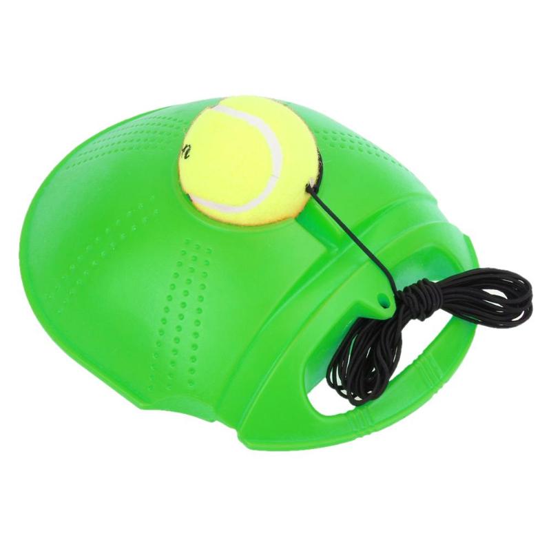 VKTECH Tennis Trainer Ausbildung Werkzeug ÜSpund Tennis Ball Sport Selbststudium Rebound Ball Tennis Trainer Baseboard Sparring Gerät: Grün mit Ball