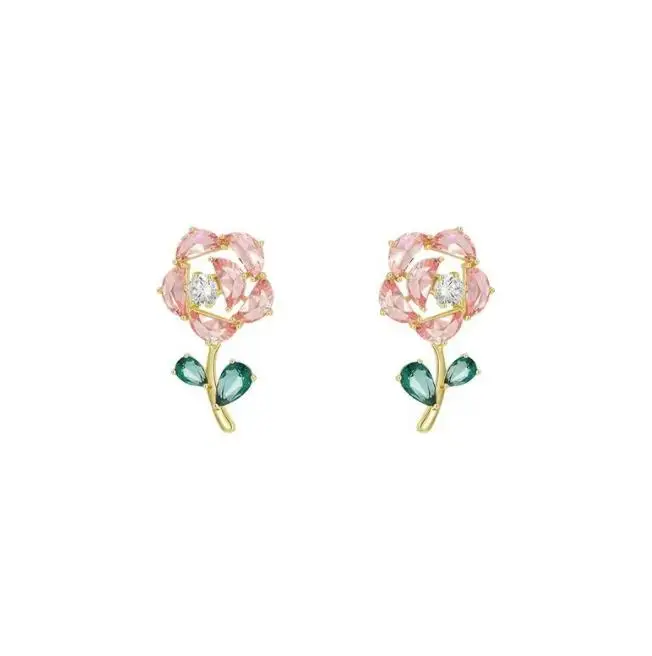 Pendientes largos de ojos grandes exagerados de estilo francés, pendientes de gotas de agua con perlas a la: Color marrón amarillo