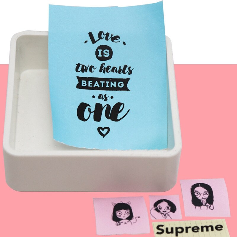 Mini Thermal Printer 5.7*3*3cm Sensitive Adhesive Sticker Printing Paper With 3Rolls For Phontos Print Paper