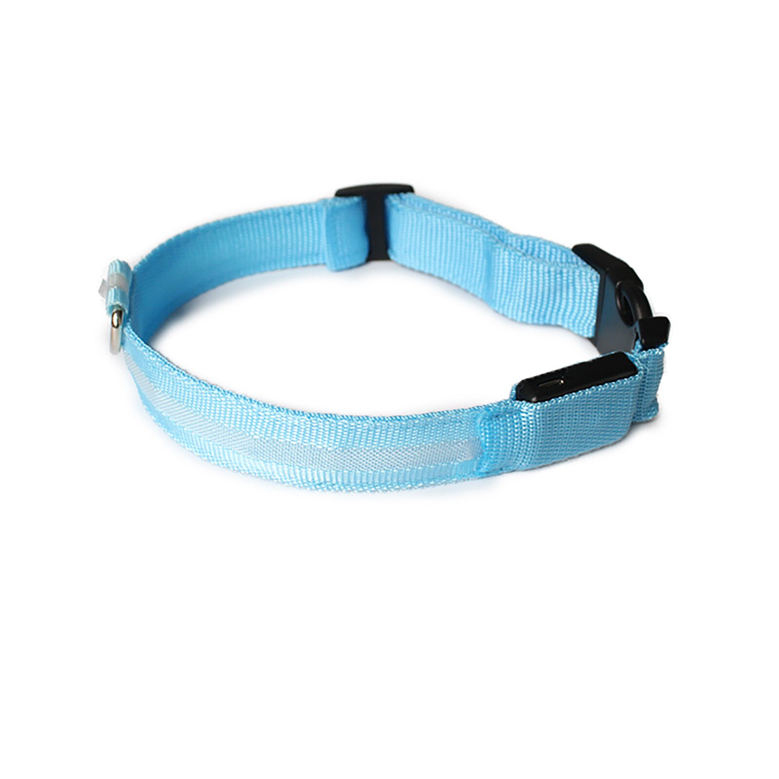 LED dog collar USB rechargeable, suitable for small and medium-sized dogs: 1pc-Blue