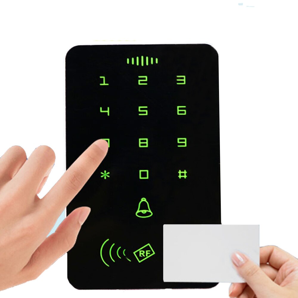 13.56Mhz RFID Access Keypad Door Lock Opener 1000 User Proximity Card Reader Backlight Access Redaer Wiegand Input