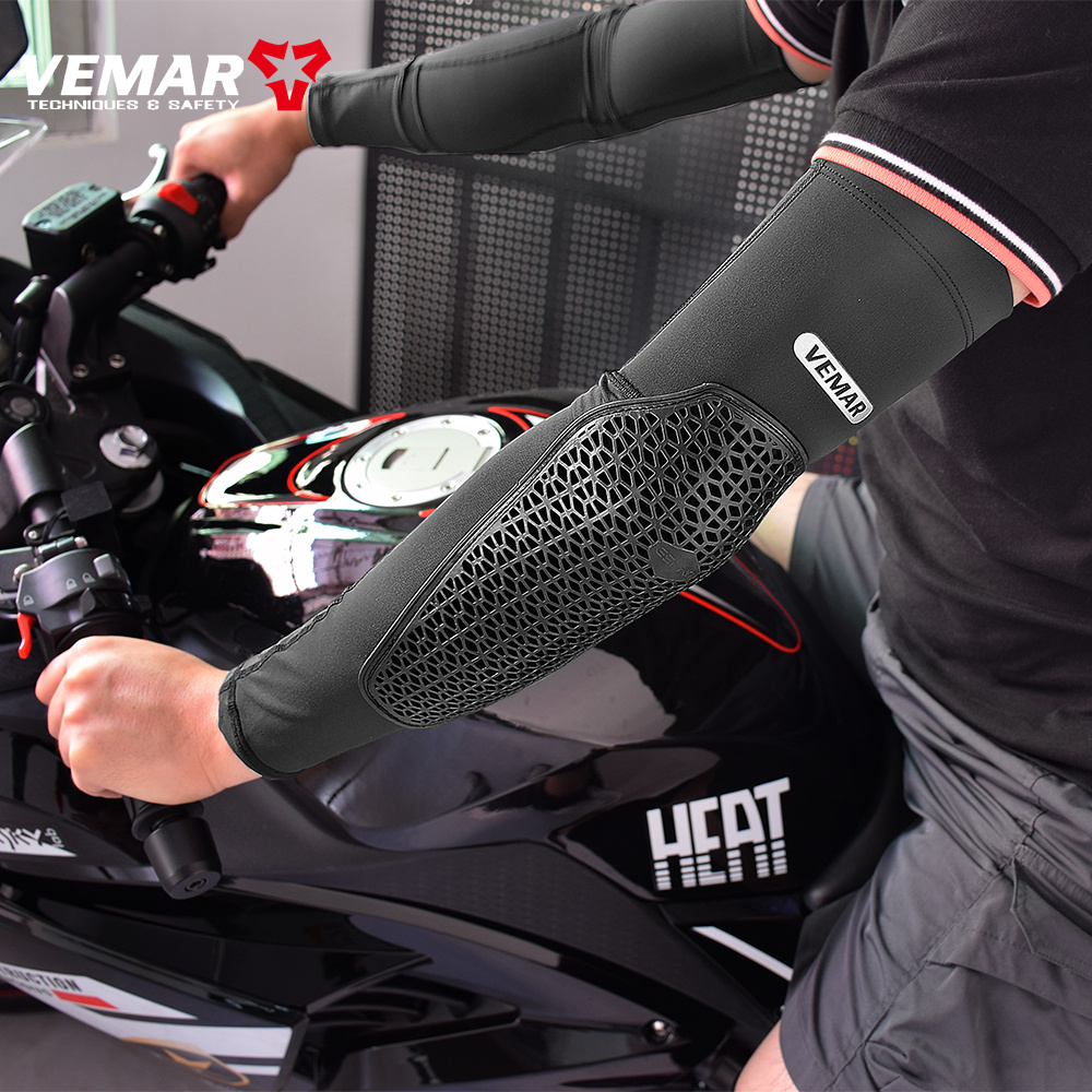 VEMAR Ginocchiere per moto traspiranti anticaduta Ginocchiere per motocross ad alta elasticità DH MTB Ciclismo Manicotti per moto Ginocchiere