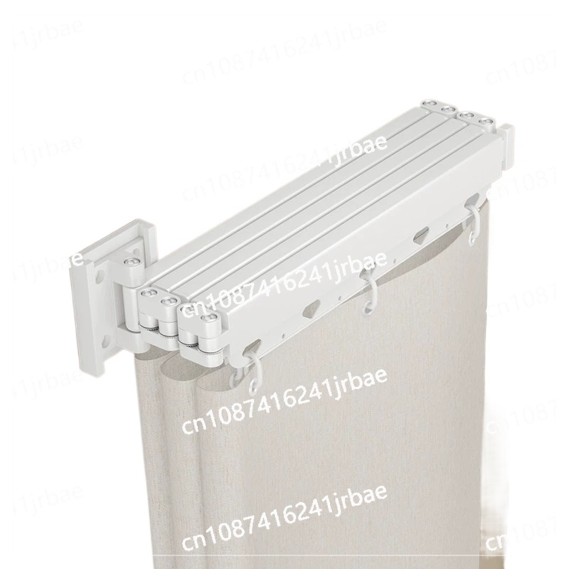 Uttrekkbar dusjforheng uten hull, usynlig skillevegg, vanntett, muggsikker, uttrekkbar (uten forheng)