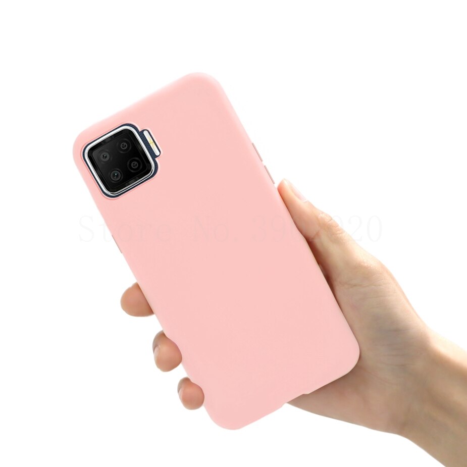 Funda blanda a prueba de golpes para OPPO Reno4 Lite 5G, funda protectora completa de silicona para Reno 4 Lite: Light Pink