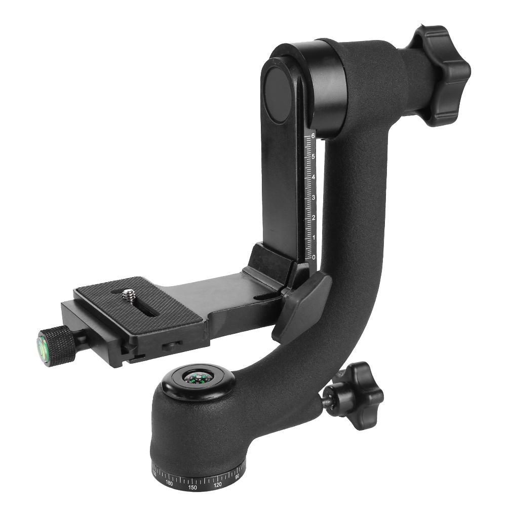 Vite a 360 pollici professionale con testa a sfera per treppiede con giunto cardanico a 1/4 gradi con piastra a sgancio rapido per teleobiettivo con fotocamera DSLR: Default Title