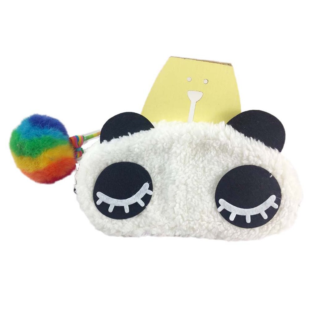 1PCS Nap Eye Shade Cartoon Blindfold Sleep Eyes Cover Travel Rest Patch Blinder Cute Panda Sleeping Eye Mask: C