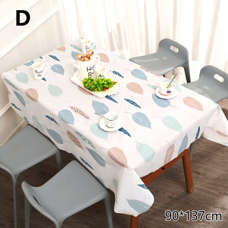 Mantel de mesa Pastoral impermeable para cocina, mantel de plástico PVC, a prueba de aceite, decorativo, lavable, cubierta de mesa: 4