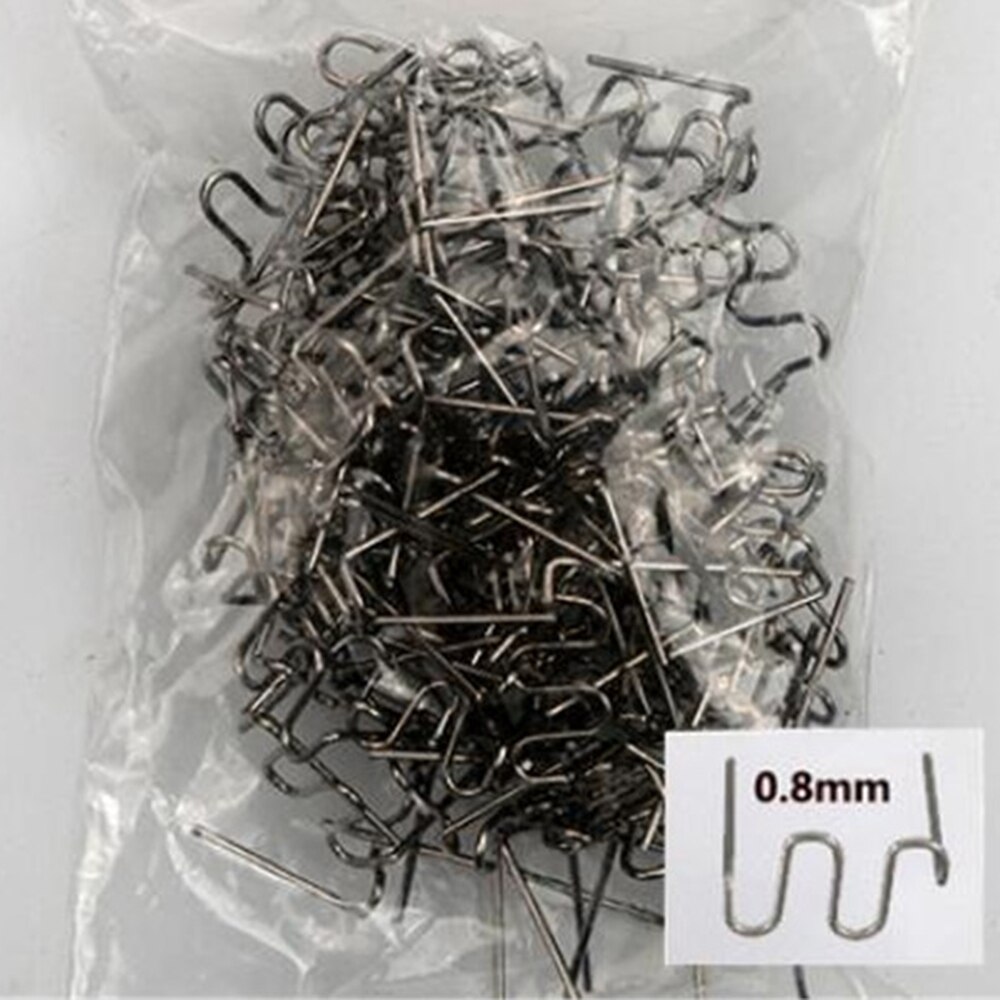 100Pcs Nietjes Bumper Rvs Metalen Lasser Accessoires Carrosserie Reparaties Pre Cut Wave Nietjes Bumper Plastic Nietmachine